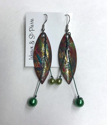 BOUCLES D’OREILLES PEINTES À LA MAIN SAVANE