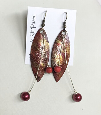 BOUCLES D’OREILLES PEINTES À LA MAIN PASSION