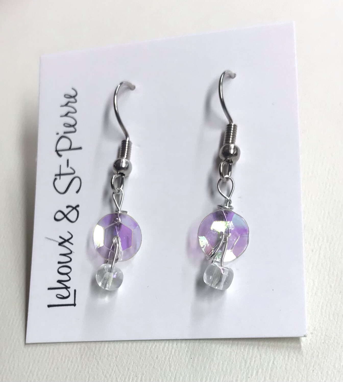 BOUCLES D’OREILLES GLACE SCINTILLANTE