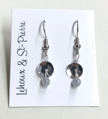 BOUCLES D’OREILLES SCINTILLANTES ARGENT