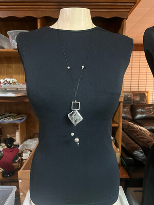 COLLIER TANDEM GRIS
