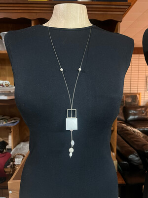 COLLIER TANDEM BLANC