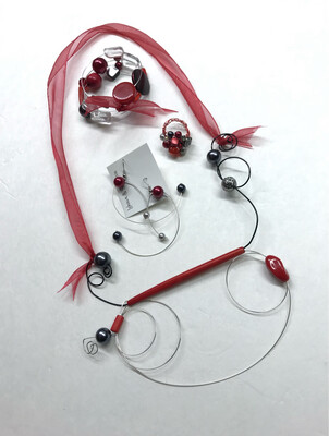 ENSEMBLE 4 BIJOUX LE CHARIOT
