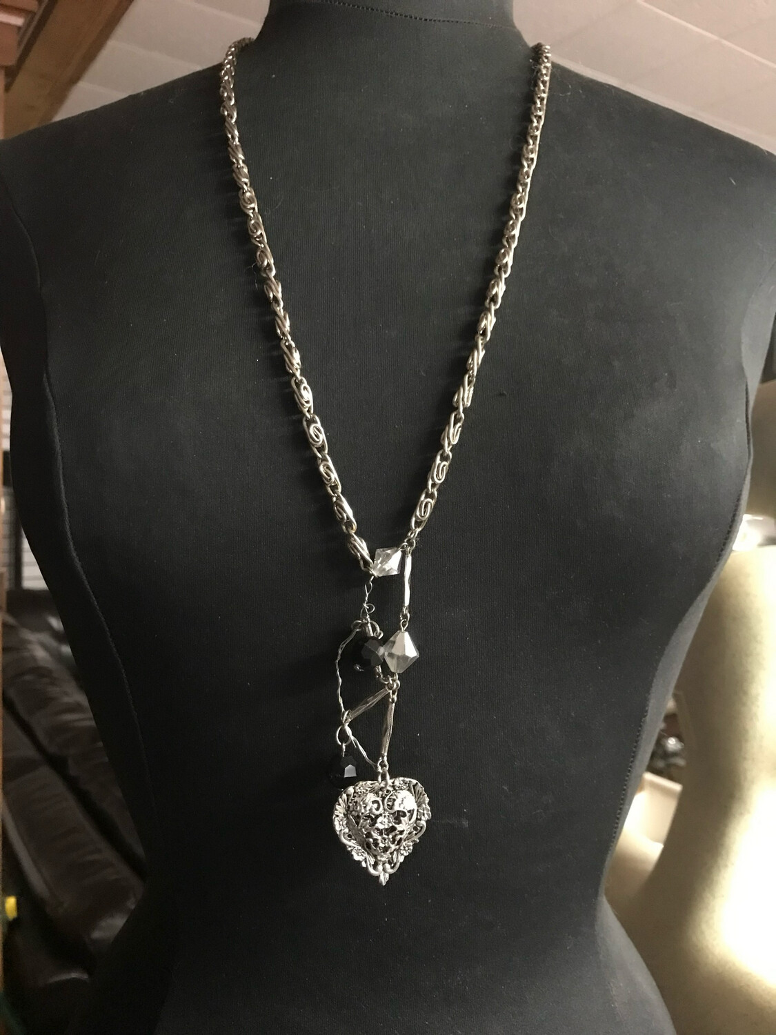 COLLIER COEUR GRAVÉ