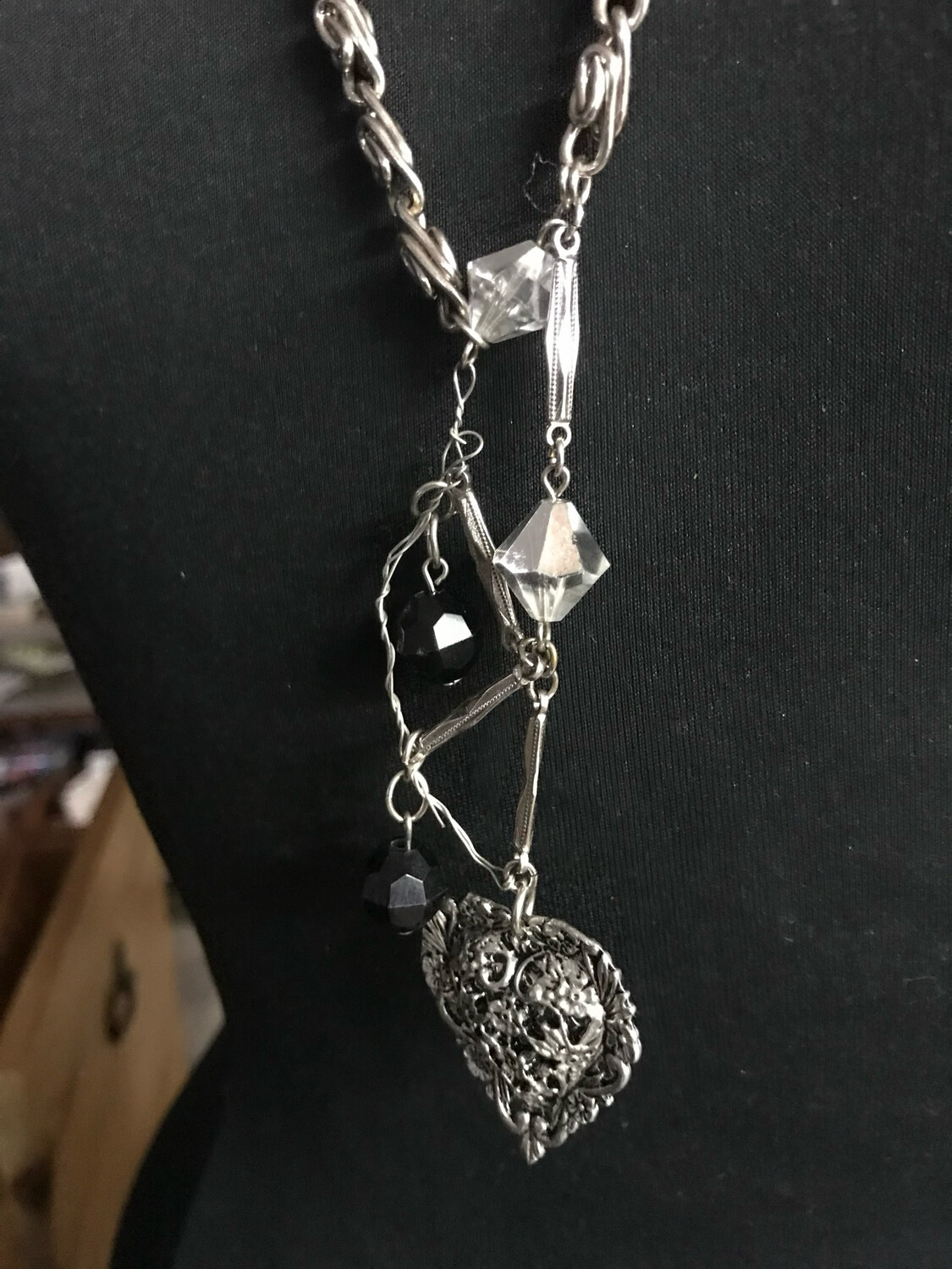 COLLIER COEUR GRAVÉ