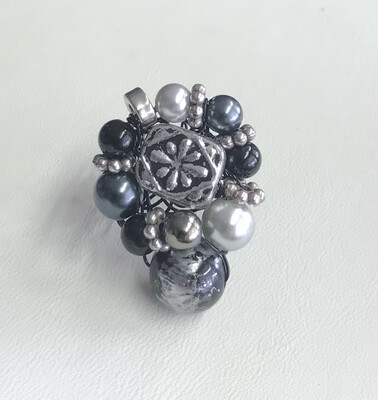 BAGUE CARRÉ ARGENTÉ 