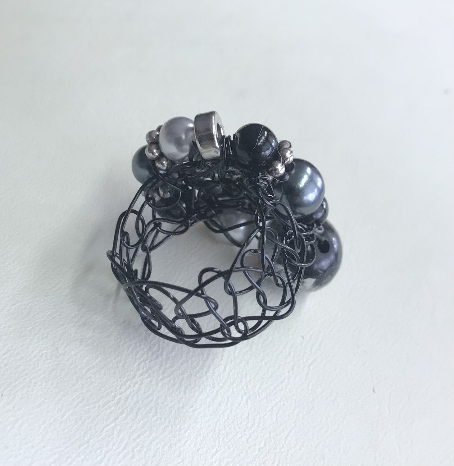 BAGUE CARRÉ ARGENTÉ