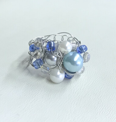 BAGUE BLEU CIEL
