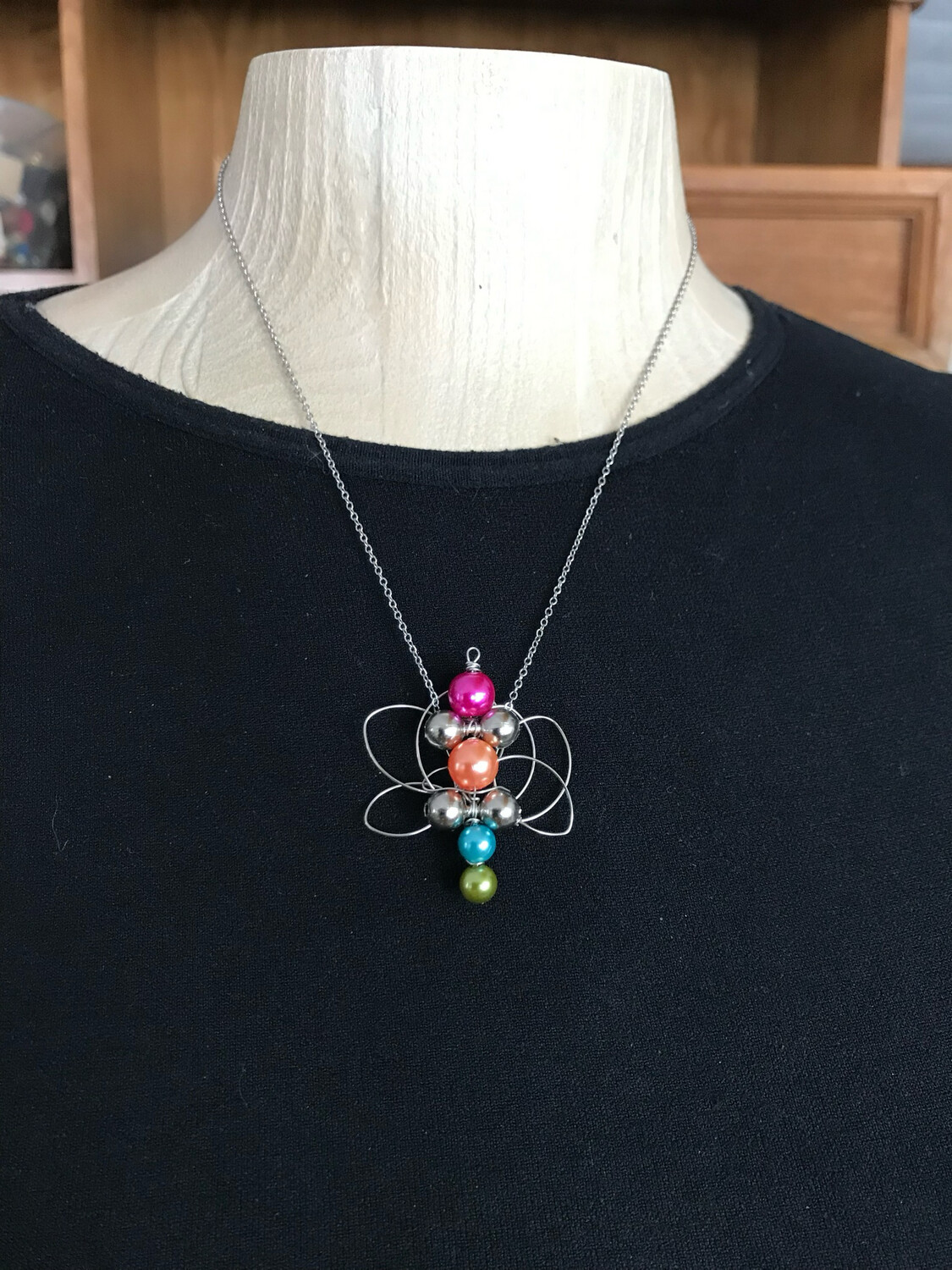 ENSEMBLE 4 BIJOUX LIBELLULE MULTICOLORE 