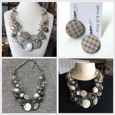 ENSEMBLE 2 BIJOUX TORSADES VANILLE 