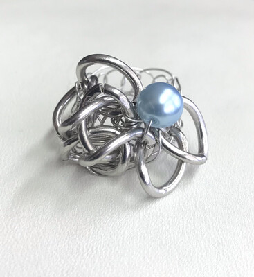 BAGUE CHAÎNE BLEU 