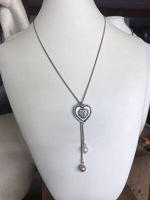COLLIER CŒUR ARGENTÉ 