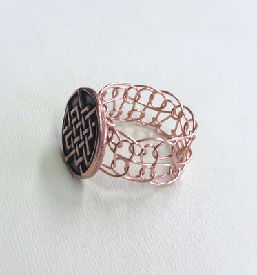 BAGUE CUIVRE MÉTALLIQUE