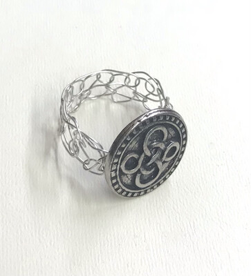 BAGUE MÉTALLIQUE ARGENT