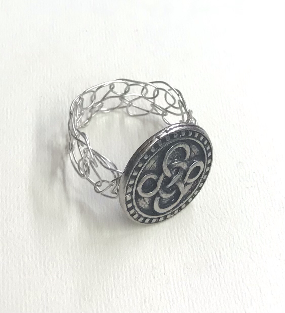 BAGUE MÉTALLIQUE ARGENT