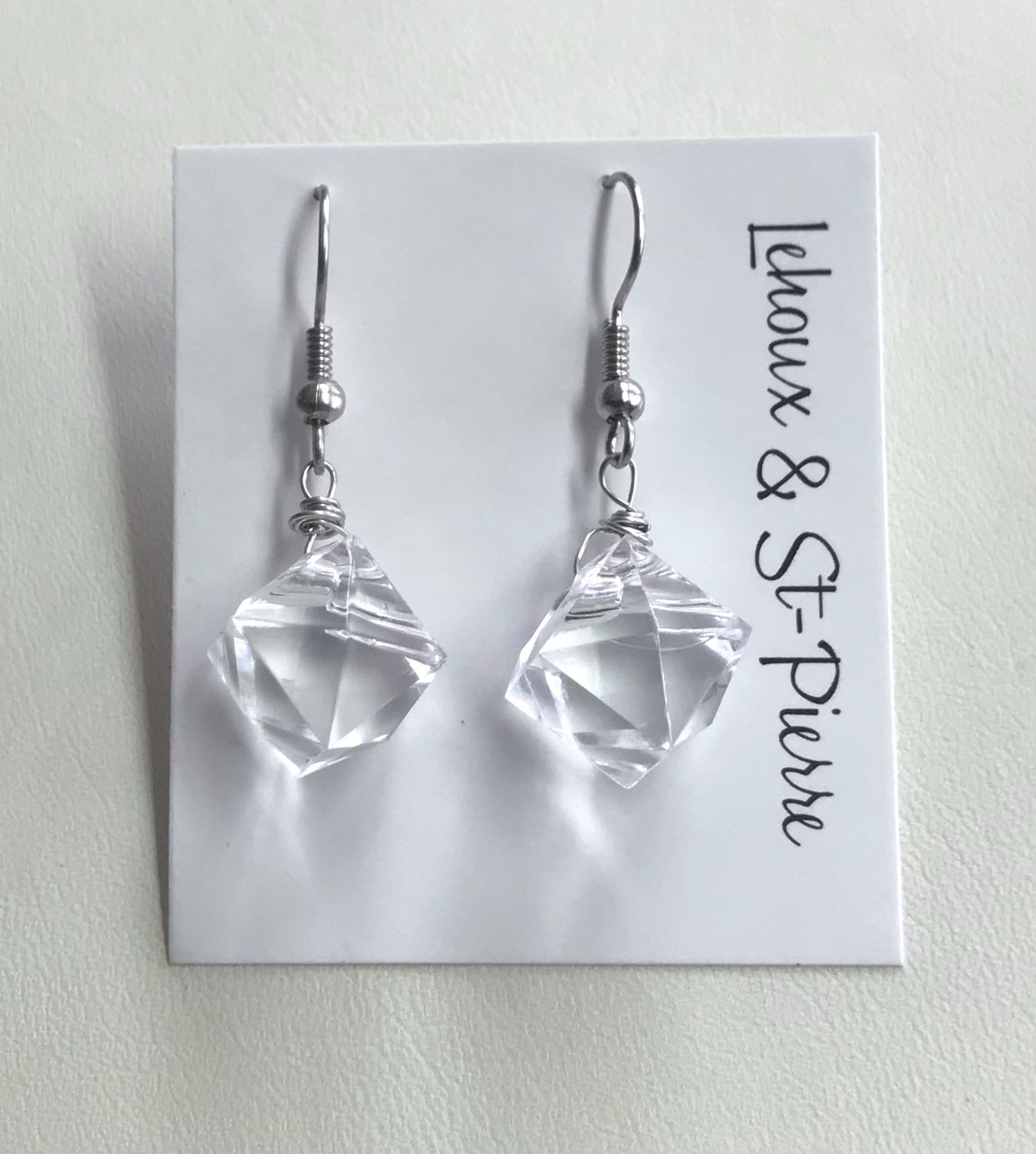 BOUCLES D’OREILLES DE GLACE