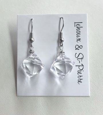BOUCLES D’OREILLES DE GLACE