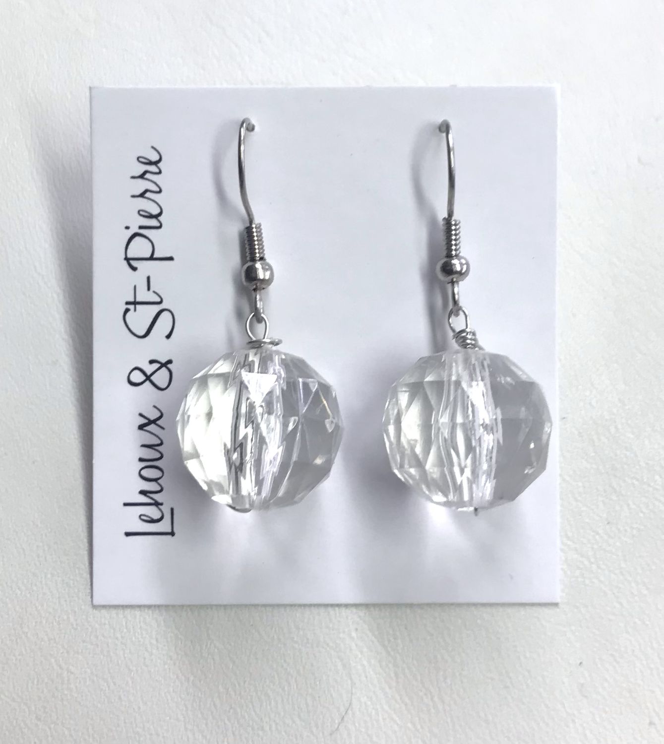 BOUCLES D’OREILLES BOULES DE GLACE