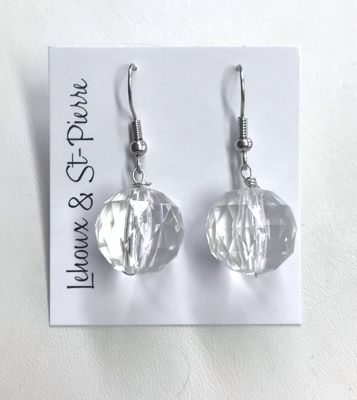 BOUCLES D’OREILLES BOULES DE GLACE