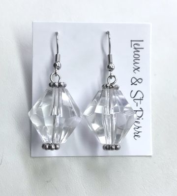 BOUCLES D’OREILLES DIAMANT GLACÉE 