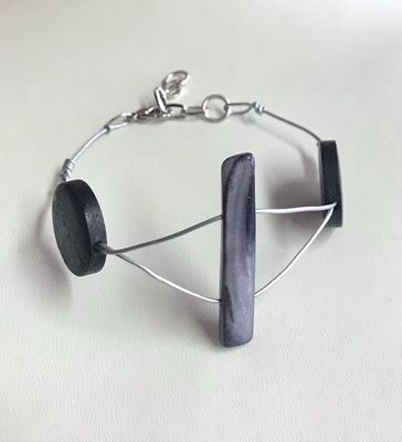 BRACELET COQUILLAGE HÉMATITE 