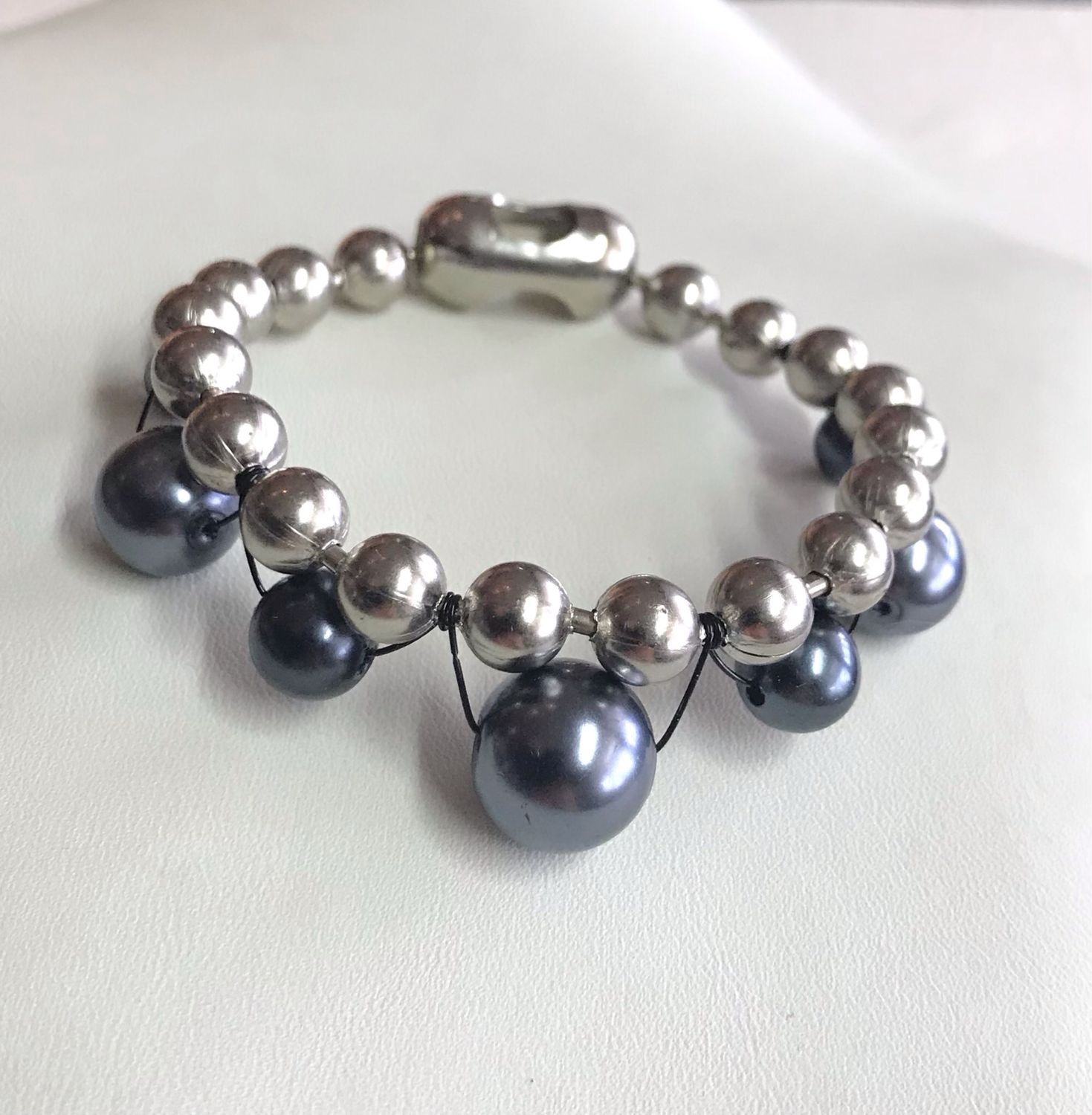 BRACELET CHAÎNE HÉMATITE 