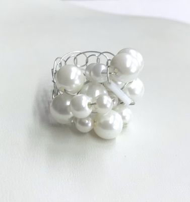 BAGUE BULLE DE PERLES 