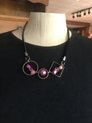 COLLIER TRILOGIE ROSE