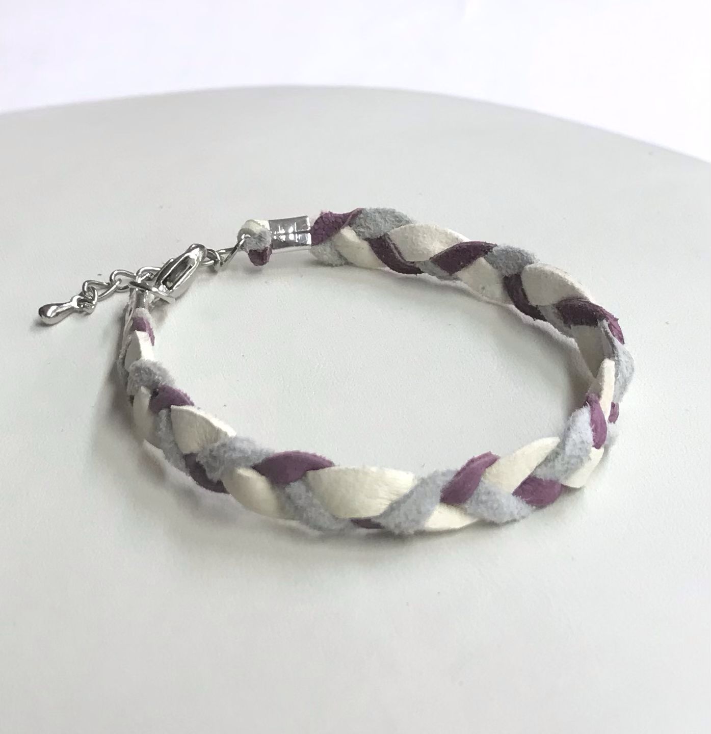 BRACELET TRESSÉ ROSE