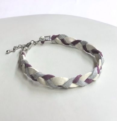 BRACELET TRESSÉ ROSE
