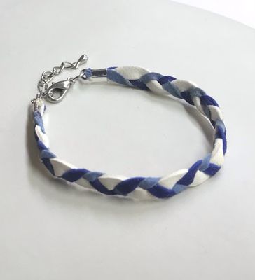 BRACELET TRESSÉ BLEU