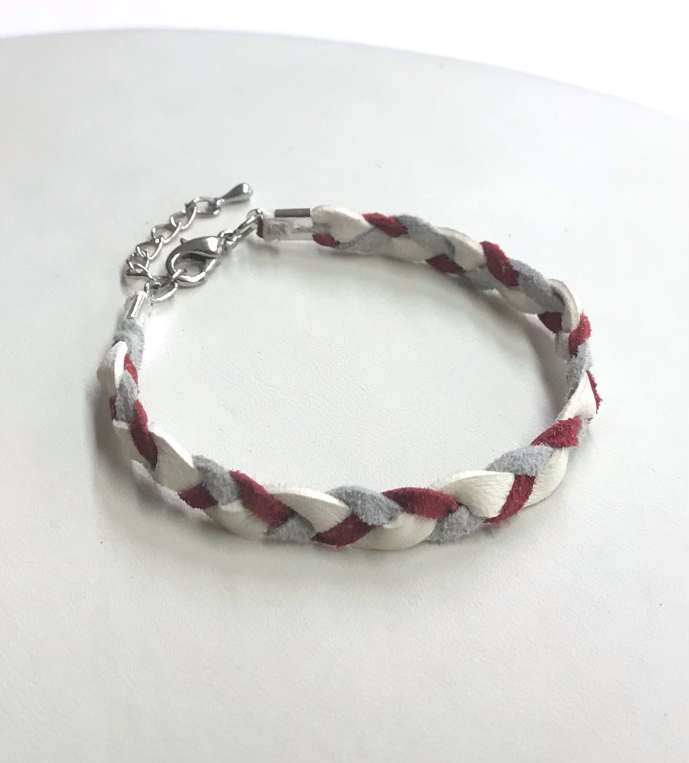 BRACELET TRESSÉ ROUGE