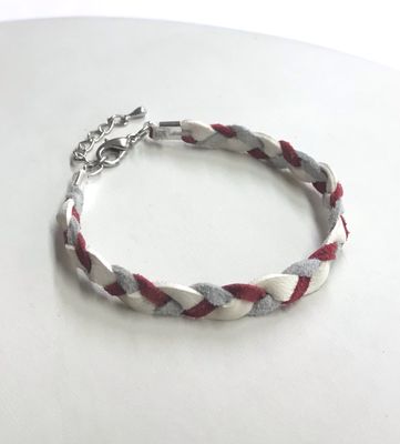 BRACELET TRESSÉ ROUGE