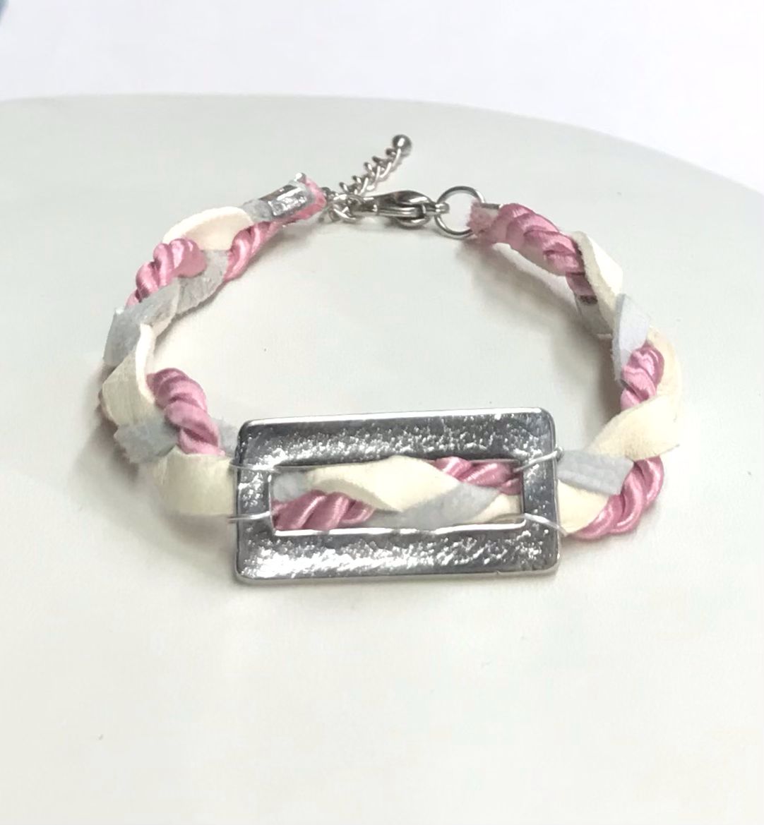 BRACELET ROSE MÉTALLIQUE 