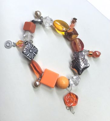 BRACELET CHARMS ORANGÉ