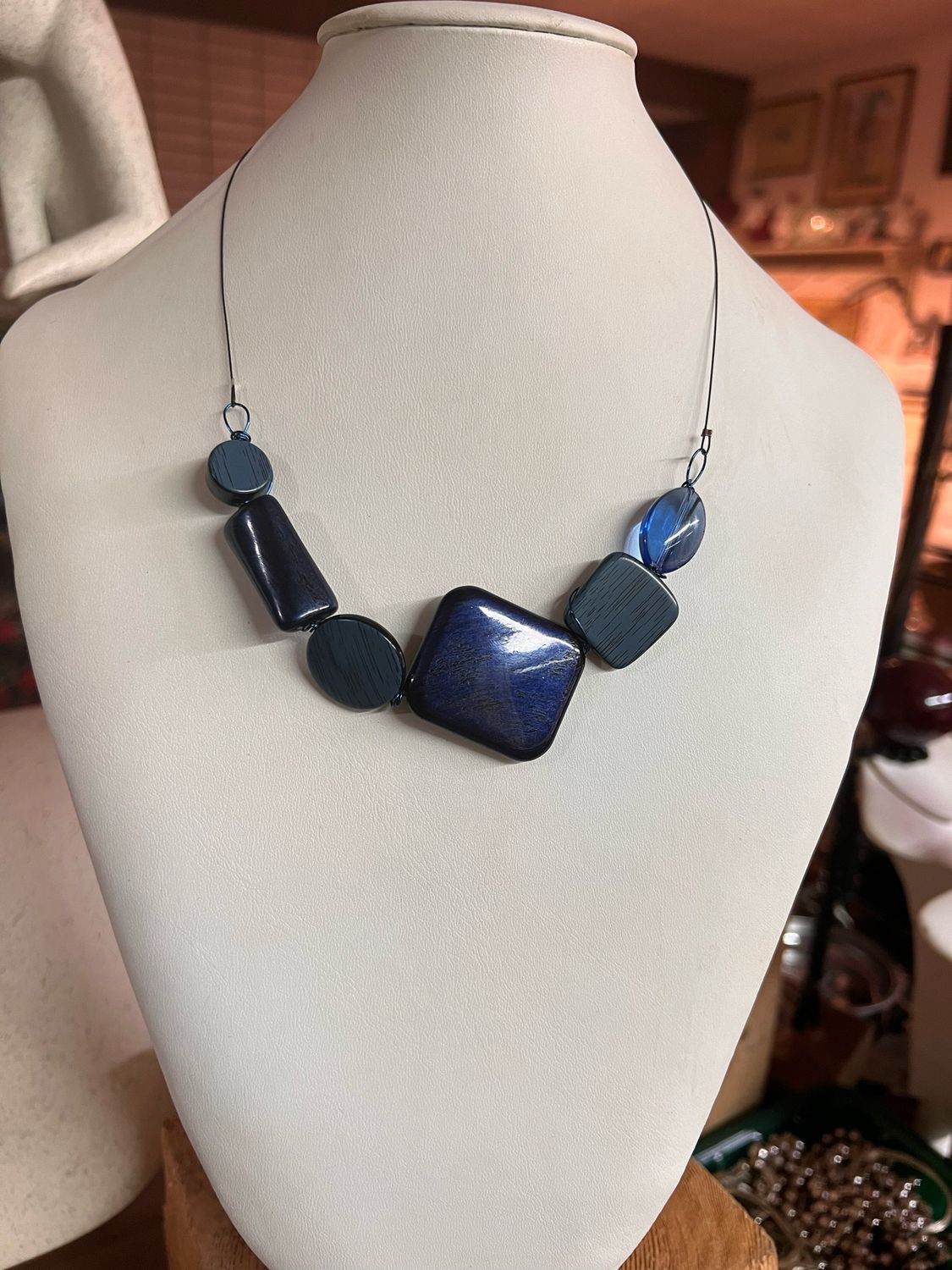 COLLIER HAÏKU BLEU
