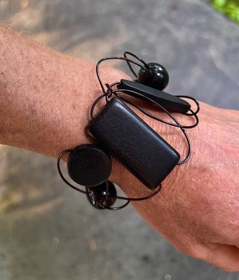 BRACELET BOIS D’ARCHITECTURE NOIR