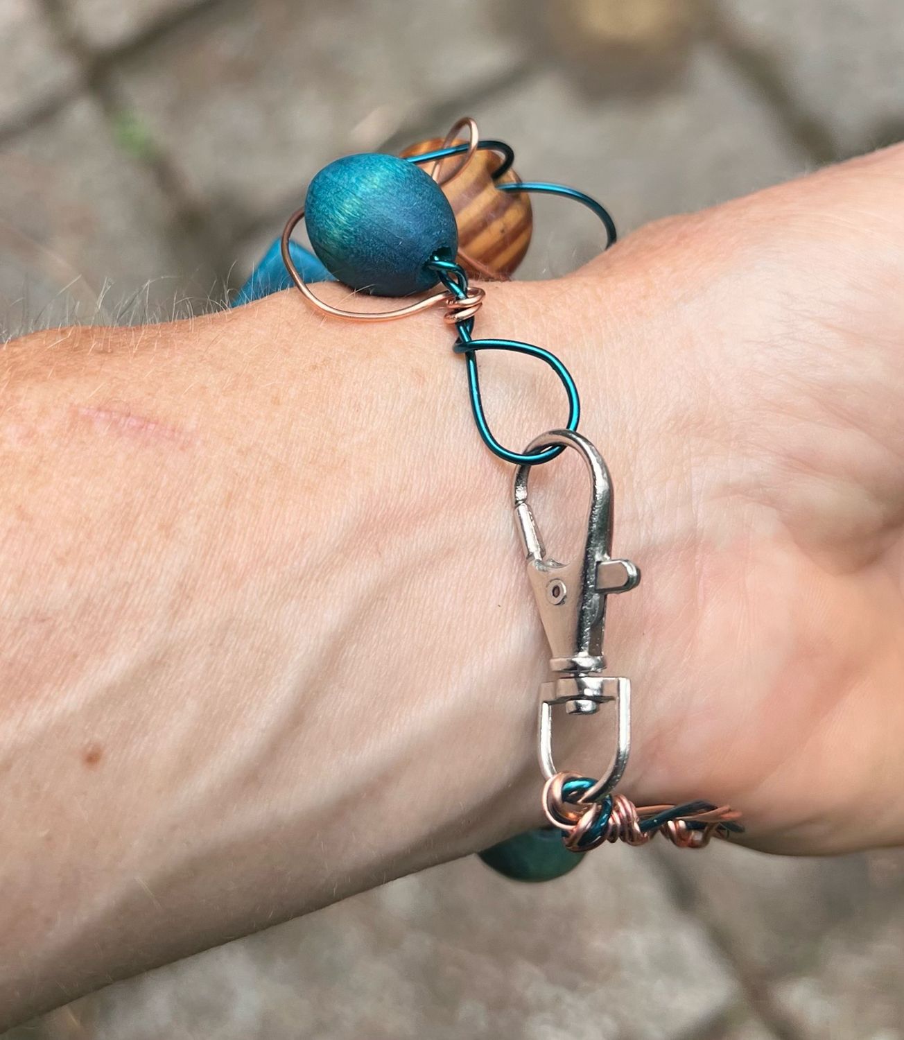 BRACELET BOIS D’ARCHITECTURE MIX AQUA