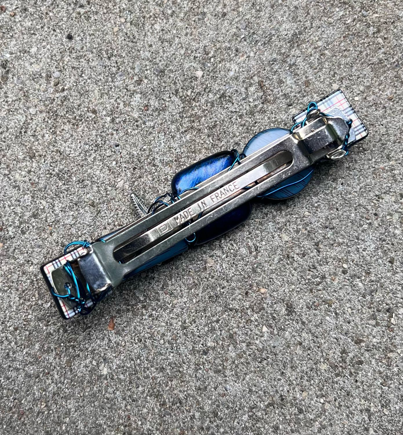 BARRETTE BLEU ÉTOILÉ