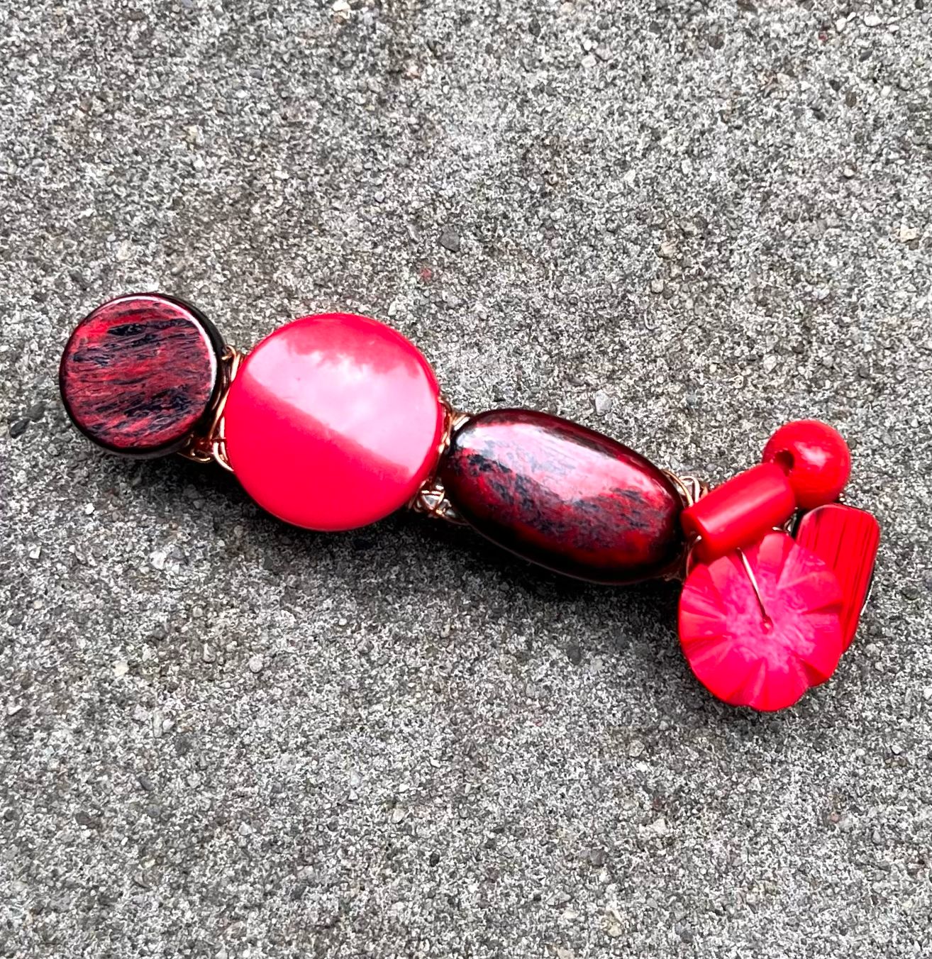 BARRETTE PASSION ROUGE