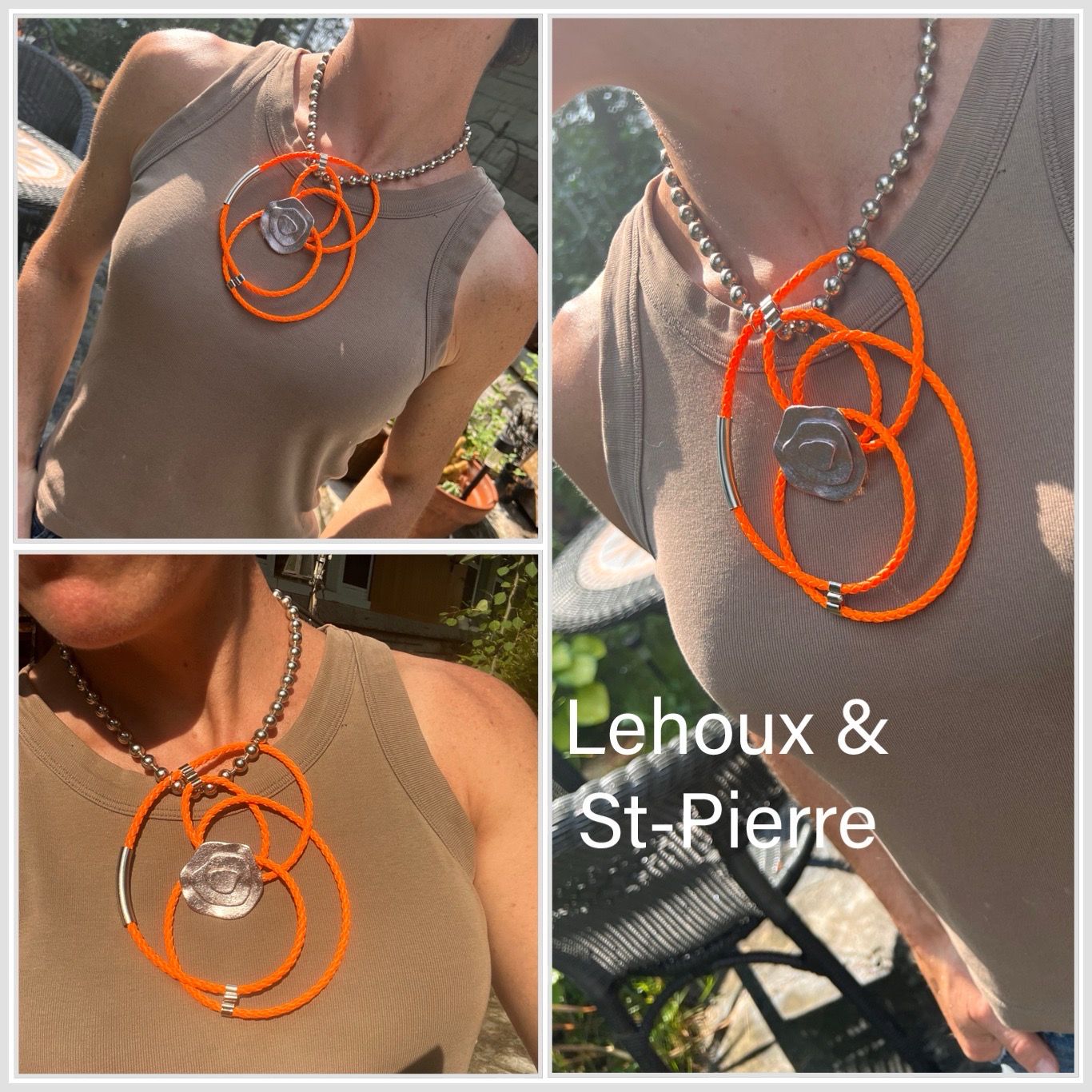 COLLIER ASTRAL ORANGÉ