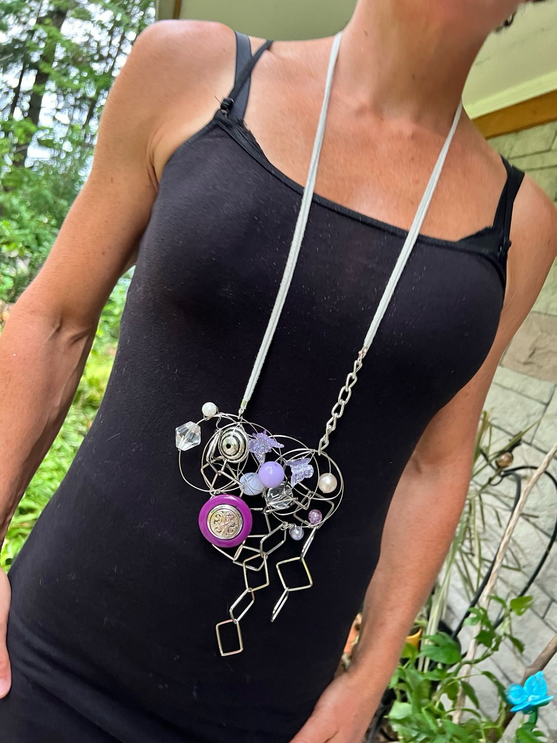 COLLIER LILAS FANTAISIE 