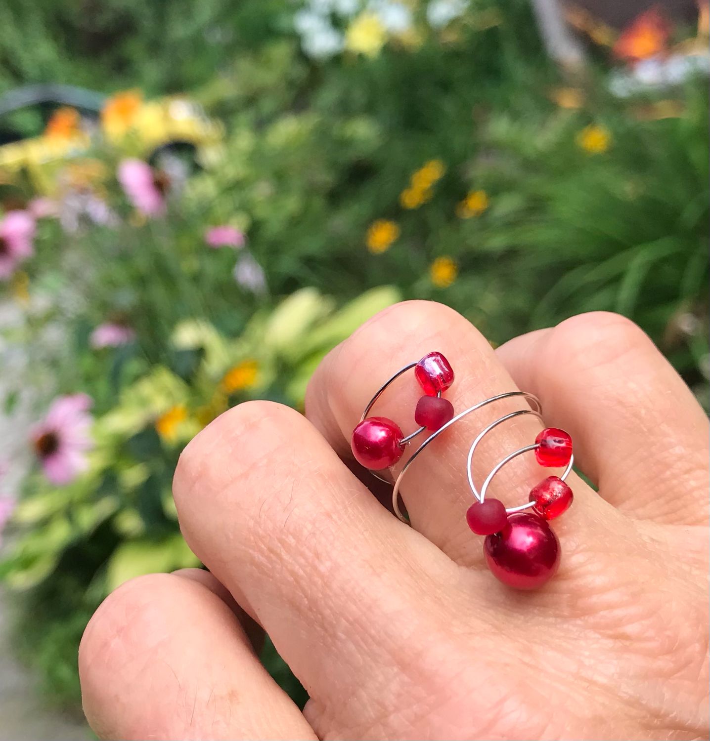 BAGUE FUNNY ROUGE