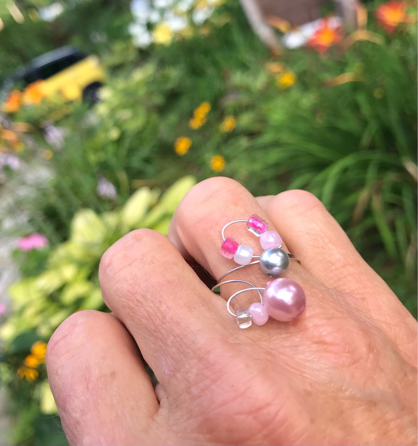 BAGUE FUNNY ROSÉE