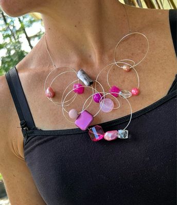 COLLIER TOURBILLON ROSE