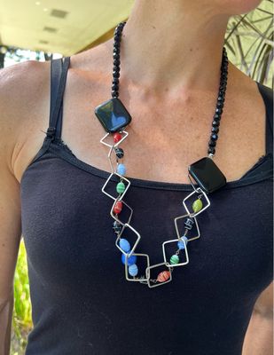 COLLIER CHAÎNE CARRÉ 