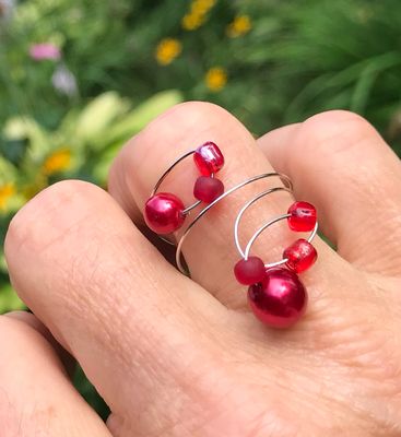 BAGUE FUNNY ROUGE