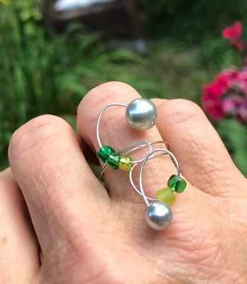 BAGUE FUNNY CHARTREUSE 
