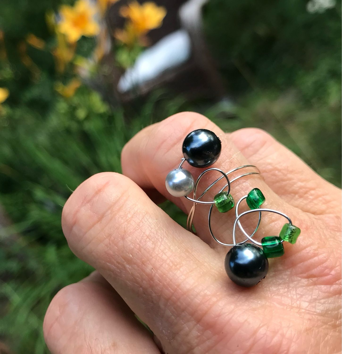 BAGUE FUNNY ÉMERAUDE 
