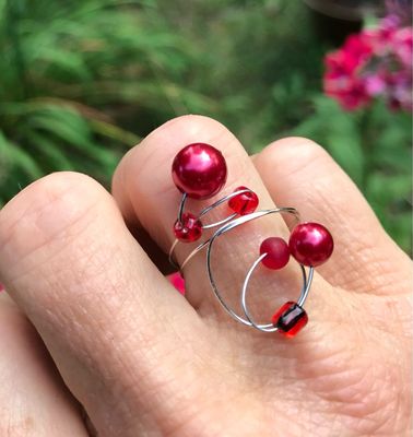BAGUE FUNNY ÉCARLATE 